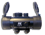 NC Star 1x45 RD Integrated Weaver Rail Mounts Red Dot Scope ( Flip-Up Lens Cap Included).