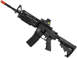 z Evike Custom G&G Blowback Full Length Carbine Combat Machine Airsoft AEG (M4S RIS / Black)
