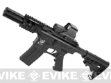 z Evike.com Custom SRC M4 Fighting Cat Airsoft AEG Rifle (Black)