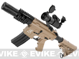 z Evike.com Custom SRC M4 Fighting Cat Airsoft AEG Rifle (Tan)
