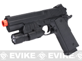 Full Size 1911 Elite Replica Airsoft Pistol w/ Laser & Light LAM Module