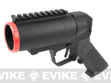S-Thunder Full Mteal Universal Airsoft 40mm Grenade Launcher Pistol - Short Barrel w/ Rail S-Thunder Full Mteal Universal Airsoft 40mm Grenade Launcher Pistol - Short Barrel w/ Rail