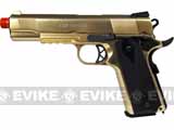 WE CQB Master Full Metal 1911 Military Airsoft Gas Blowback - 24k Gold Plated