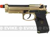 WE Full Metal M9 Elite Military Airsoft Gas Blowback - 24k Gold Plated WE Full Metal M9 Elite Military Airsoft Gas Blowback - 24k Gold Plated