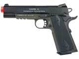 KWA Full Metal M1911 NS2 PTP w/ Railed Frame Airsoft Gas Blowback - MKIV (Color: OD Green)