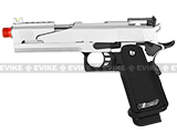 WE Full Metal Silver Dragon X-celerator Airsoft Gas Blowback Gun w/ Split Competition Slide WE Full Metal Silver Dragon X-celerator Airsoft Gas Blowback Gun w/ Split Competition Slide
