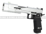 WE 7" Xecelerator Dragon Full Metal Hi-CAPA Airsoft Gas Blowback w/ Ext. barrel - Silver WE 7" Xecelerator Dragon Full Metal Hi-CAPA Airsoft Gas Blowback w/ Ext. barrel - Silver