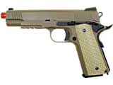 WE Full Metal 1911 Desert Warrior Railed Frame / Threaded tip Airsoft Gas Blowback WE Full Metal 1911 Desert Warrior Railed Frame / Threaded tip Airsoft Gas Blowback