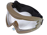 Hakkotsu High Peripheral X-Eye 260 Degree Wide Angle Goggle Set - (Tan)