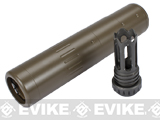 Element QD Barrel Extension w/ 14mm Negative Scar & Masada Type Steel Flashhider for Airsoft - Tan Element QD Barrel Extension w/ 14mm Negative Scar & Masada Type Steel Flashhider for Airsoft - Tan