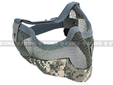 Matrix Iron Face Carbon Steel "Striker" Gen2 Metal Mesh Lower Half Mask - ACU Matrix Iron Face Carbon Steel "Striker" Gen2 Metal Mesh Lower Half Mask - ACU