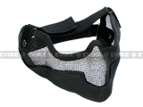 Matrix Iron Face Carbon Steel "Striker" Gen2 Metal Mesh Lower Half Mask - Black Matrix Iron Face Carbon Steel "Striker" Gen2 Metal Mesh Lower Half Mask - Black