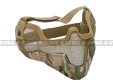 Matrix Iron Face Carbon Steel "Striker" Gen2 Metal Mesh Lower Half Mask - Land Camo Matrix Iron Face Carbon Steel "Striker" Gen2 Metal Mesh Lower Half Mask - Land Camo