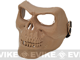 z Matrix Cacique Plastic Skull Face Shield - (Tan)