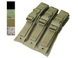 Condor SMG / MP5 Type MOLLE Tactical Triple Mag Pouch - Coyote Tan
