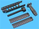 Full Metal MP5 DX Rail Interface System For MP5 A Series Airsoft AEG