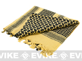 Matrix Woven Coalition Desert Shemagh / Scarves - (Tan / Black)