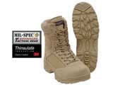 z Mil-Spec Plus Enhanced Tactical Boots w/ QD Side Zipper. (Tan)