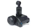 SR25 Type 600m Metal Flip-Up Rear Sight for Airsoft AEG Rifles