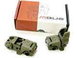 z Magpul PTS Licensed MBUS Back-Up Flip-up Front and Rear Sight Set - OD Green
