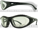 EDGE Tactical Polycarbonate Low Profile Shooting Goggles  (Clear Lens)