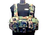 z Condor Tactical Seven Pocket Chest Rig - Woodland