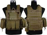 USMC C.I.R.A.S. Type Force Recon Tactical Vest (w/ Full Pouch System) -Dark Tan USMC C.I.R.A.S. Type Force Recon Tactical Vest (w/ Full Pouch System) -Dark Tan