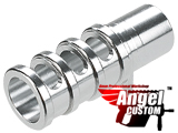 Angel Custom CNC Aluminum Compensator for TM / WE 1911 Series Airsoft GBB Pistols - Silver Angel Custom CNC Aluminum Compensator for TM / WE 1911 Series Airsoft GBB Pistols - Silver