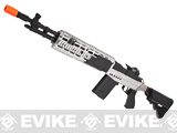 CYMA M14 RIS EBR (Evil Black Rifle) Custom Full Metal Airsoft AEG Sniper Rifle - Silver CYMA M14 RIS EBR (Evil Black Rifle) Custom Full Metal Airsoft AEG Sniper Rifle - Silver