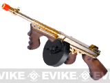 King Arms Thompson M1928 Chicago Typewriter Airsoft AEG Rifle - Gold Plated Limited Edition King Arms Thompson M1928 Chicago Typewriter Airsoft AEG Rifle - Gold Plated Limited Edition