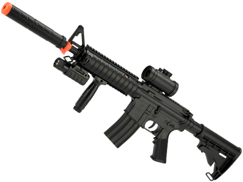 DE M83A2 Full Size M4 Airsoft Low Power Airsoft AEG Electric Rifle Package (Style: RIS Carbine)