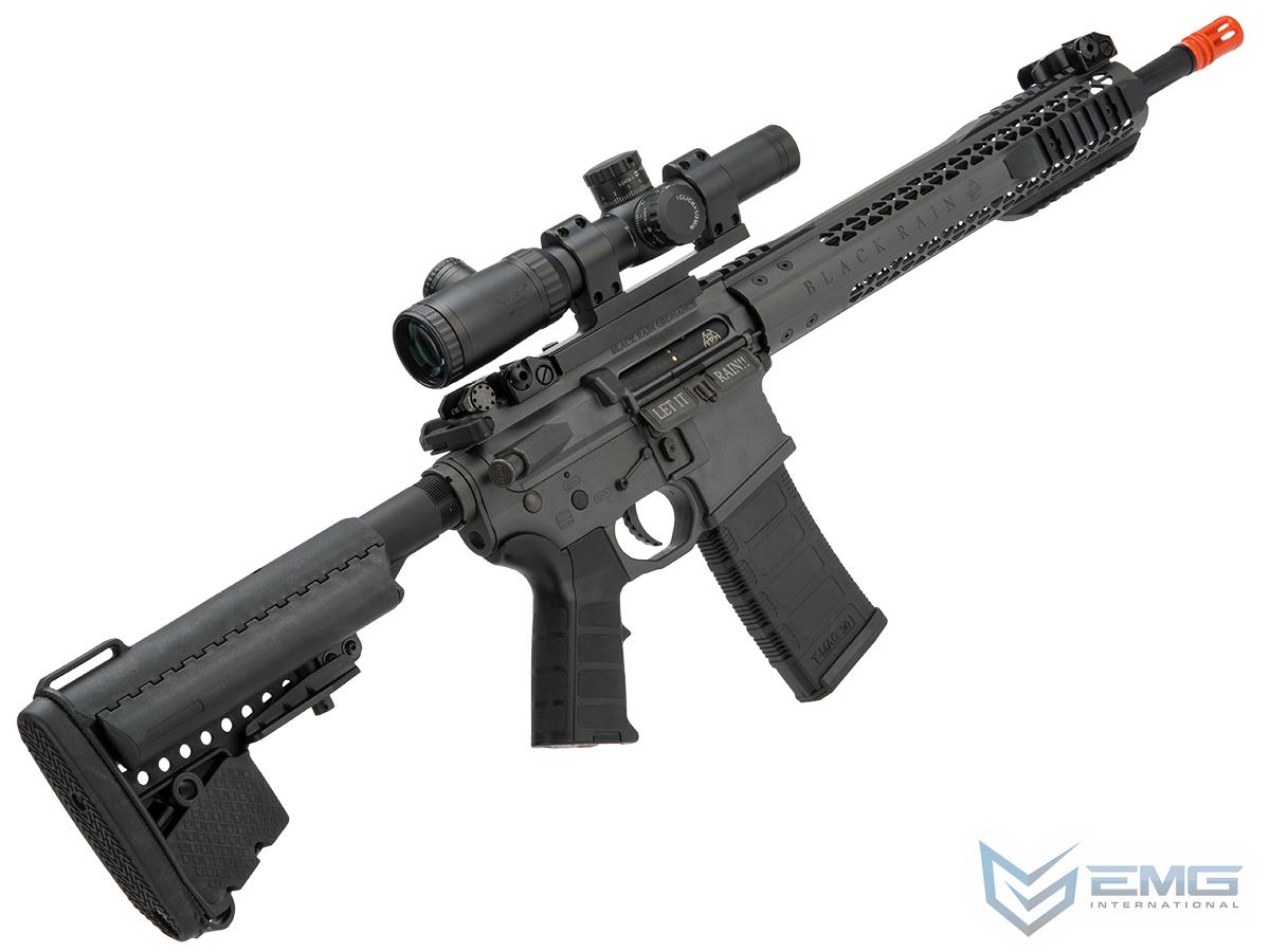 EMG Black Rain Ordnance BRO SPEC15 Licensed AR15 Airsoft AEG Rifle (Color Grey / Carbine
