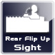 This Airsoft gun comes with flip-up rear sight.