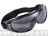 Edge Tactical Anti-Fog UV-400 Polycarbonate Lens Goggle - Smoke
