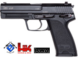 Heckler & Koch / Umarex Full Metal USP Full Size NS2 Airsoft Gas Blowback Gun by KWA - Black Heckler & Koch / Umarex Full Metal USP Full Size NS2 Airsoft Gas Blowback Gun by KWA - Black