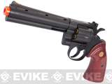 UHC / TSD Heavy Weight 6" Airsoft Gas Revolver - Black / Rose Wood