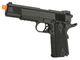 WE-Tech Full Metal 1911 KB Custom Airsoft Gas Blowback Pistol with Railed Frame
