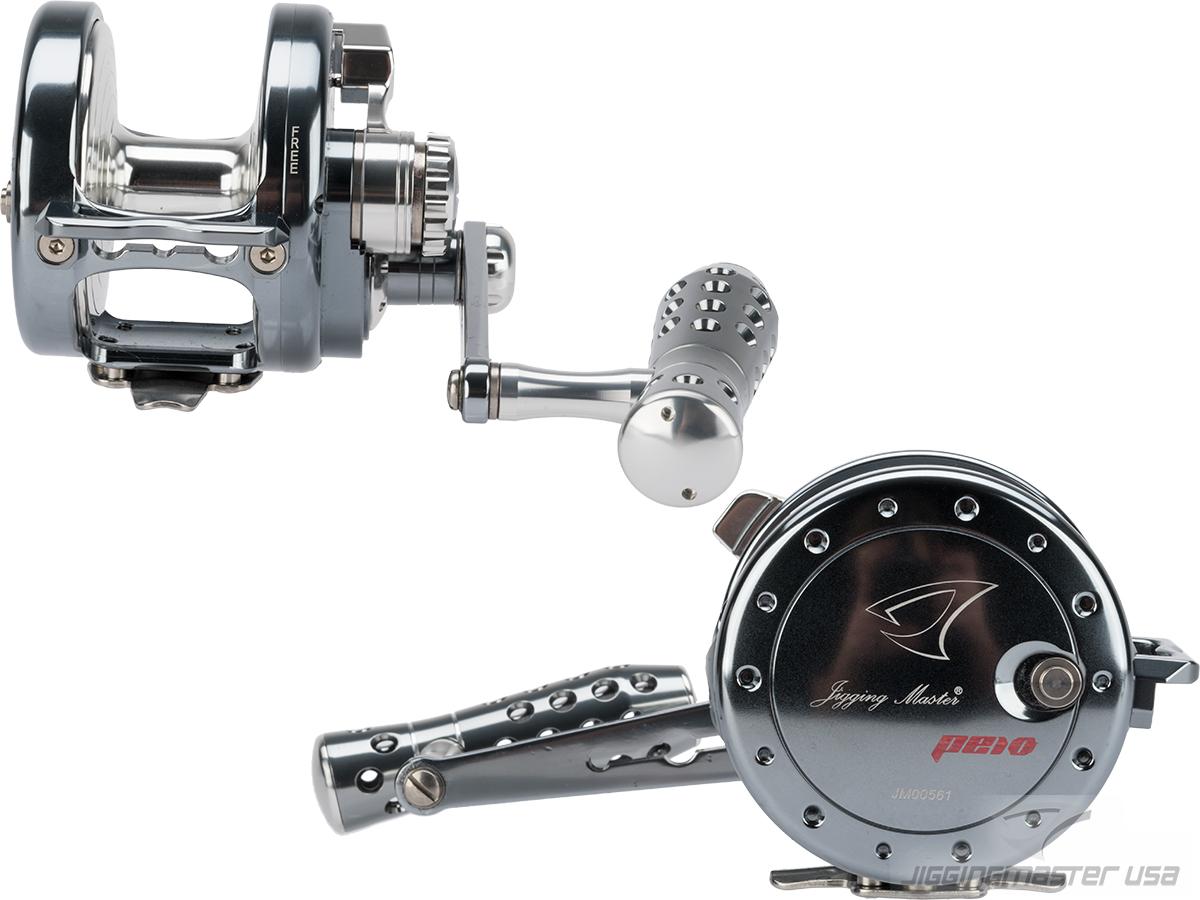 Jigging Master Power Spell Fishing Reel (Color: Grey-Silver / PE10 / Right  Hand)