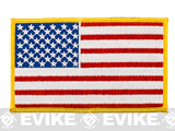Large Velcro Nylon Embroidered US Flag Patch - Full Color / Regular Large Velcro Nylon Embroidered US Flag Patch - Full Color / Regular