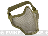 Matrix Iron Face Carbon Striker "Striker" Metal Mesh Lower Half Mask (Tan)