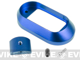 Matrix IPSC CNC Aluminum Magwell for G17 / G18C Series Airsoft GBB Pistols - (Type A / Blue)