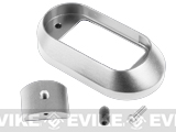 Matrix IPSC CNC Aluminum Magwell for G17 / G18C Series Airsoft GBB Pistols - (Type A / Silver)