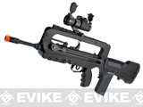 FAMAS F1 Bullpup Airsoft AEG Rifle w/ Metal Gear Box, Red Dot & Scope Rail Package Deal FAMAS F1 Bullpup Airsoft AEG Rifle w/ Metal Gear Box, Red Dot & Scope Rail Package Deal
