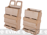 High Speed Molle / Belt Ready Airsoft M4 Mag Carrier - Dark Earth / Set of 2 High Speed Molle / Belt Ready Airsoft M4 Mag Carrier - Dark Earth / Set of 2