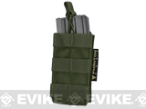 Single M4/M16 Open Top MOLLE System Ready Mag Pouch - OD Green