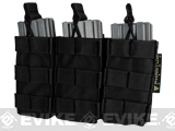 MOLLE Pouches - Tactical Open Top Triple AR / M4 / M16 Mag Pouch - Black MOLLE Pouches - Tactical Open Top Triple AR / M4 / M16 Mag Pouch - Black