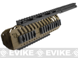 CQB Master CNC Selective Rails System for M4 series Airsoft Rifles - Dark Earth CQB Master CNC Selective Rails System for M4 series Airsoft Rifles - Dark Earth