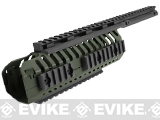 CQB Master CNC CASV Rails System for M4 series Airsoft Rifles - OD Green