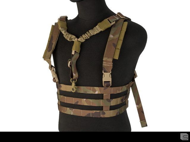 Avengers Tactical Low Profile MOLLE Chest Rig System (Color: Camo 