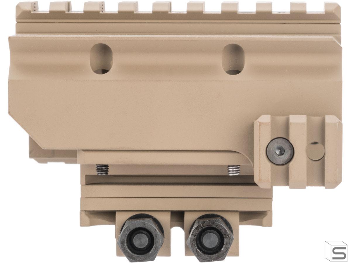 G&P 30mm Height Adjustable Sniper Scope Mount w/ Railed Hood for Rifle